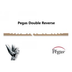 Brzeszczoty włosowe Pegas DOUBLE SKIP REVERSE 130 mm, 12 szt 